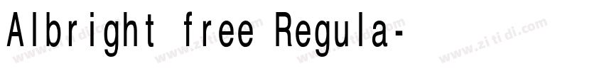 Albright free Regula字体转换 Albright free Regula字体转换